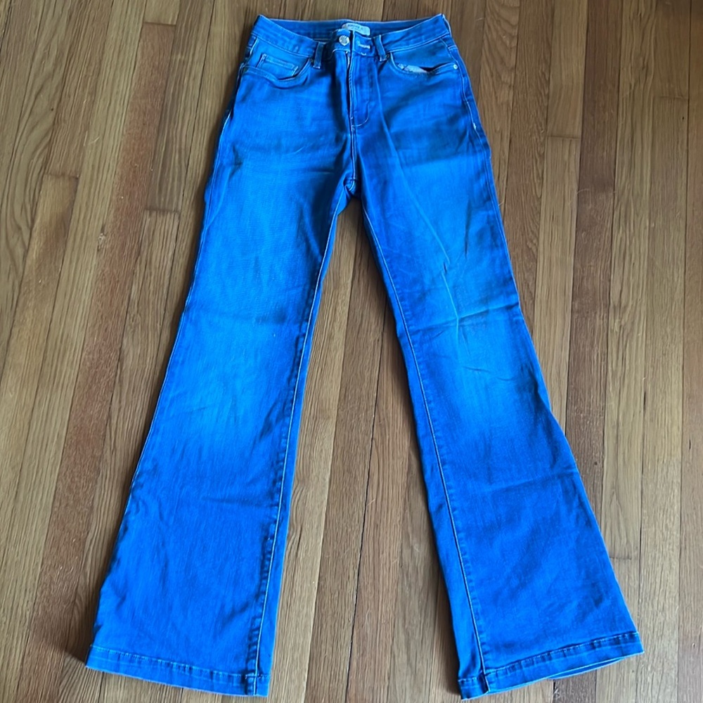 Forever 21 Mid rise stretchy flare jeans